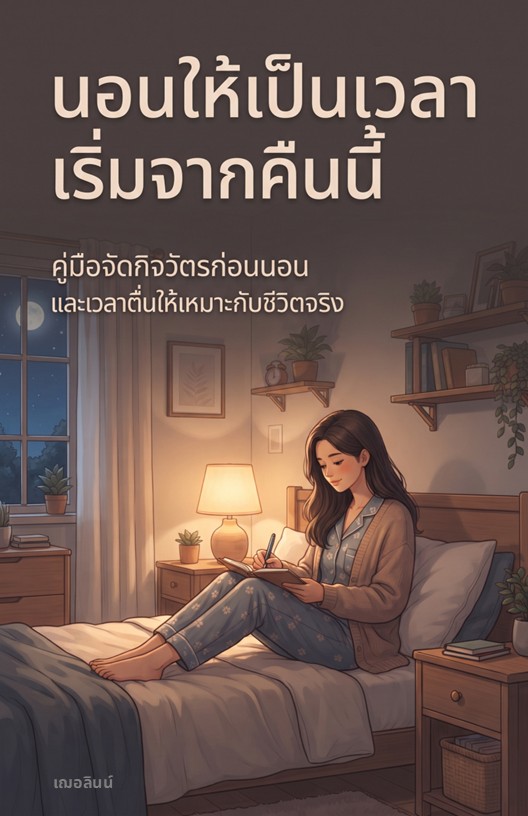 ปกหนังสือ นอนให้เป็นเวลา เริ่มจากคืนนี้